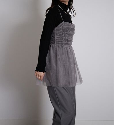 RANAN（ラナン）の「ラメチュールビスチェ（ブラウス）」