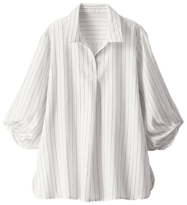 BELLUNA（ベルーナ）の「【快適Ｌａｂ．】イージーケア！袖タックスキッパーブラウス（ブラウス）」｜詳細画像