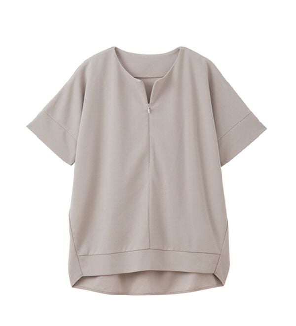 RANAN（ラナン）の「ハーフジップコクーンプルオーバー（チュニック）」｜詳細画像