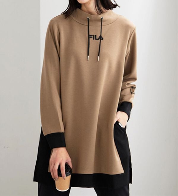 BELLUNA（ベルーナ）の「＜ＦＩＬＡ＞配色切替チュニックワンピース（チュニックワンピース）」｜詳細画像
