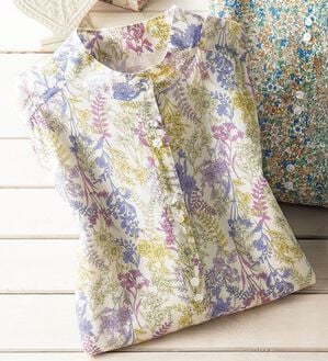 ルフラン（ルフラン）の「小花柄ハイネックブラウス（ブラウス）」｜詳細画像