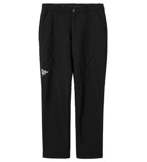 「ハイブリッド中わたパンツ（メンズフルレングスパンツ）」｜ブラック