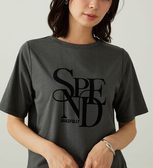 BELLUNA（ベルーナ）の「フロッキープリントロゴプルオーバー（カットソー）」｜詳細画像