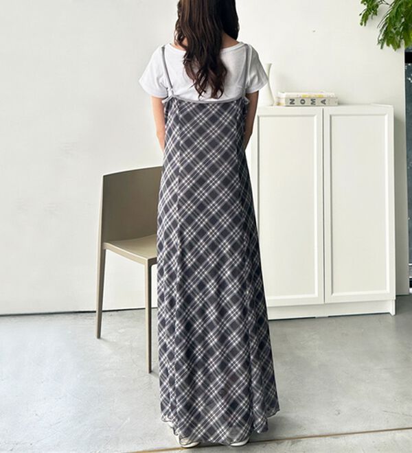 GeeRA（ジーラ）の「シアーチェックキャミワンピース（その他ワンピース）」｜詳細画像