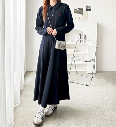 GeeRA（ジーラ）の「【U.S. POLO ASSN.】ポロ衿カットソーワンピース（その他ワンピース）」
