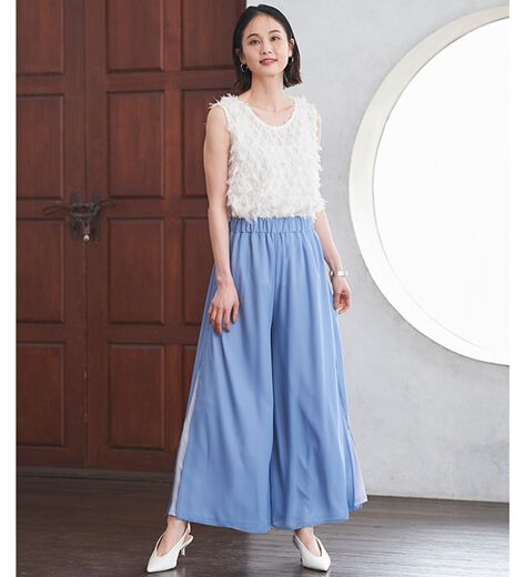 【HARE】YOSEガウチョパンツ HARE（ハレ）の「ＴＲワイドガウチョパンツ（）」 - WEAR HARE YOSE