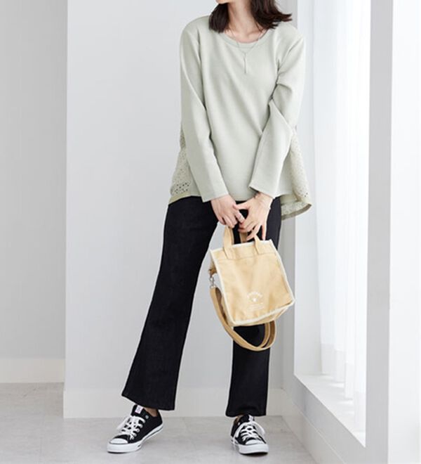 BELLUNA（ベルーナ）の「【Ｌａｇｒｉｌｕａ】バックレース使い上品見えプルオーバー（カットソー）」｜詳細画像