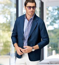 「＜コムルヴァン・オム＞紙糸軽やかテーラーカーデ（メンズジャケット）」