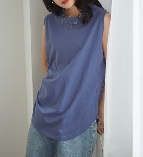 RANAN（ラナン）の「＜BC＞綿100％ひんやりタンクトップ（カットソー）」｜詳細画像