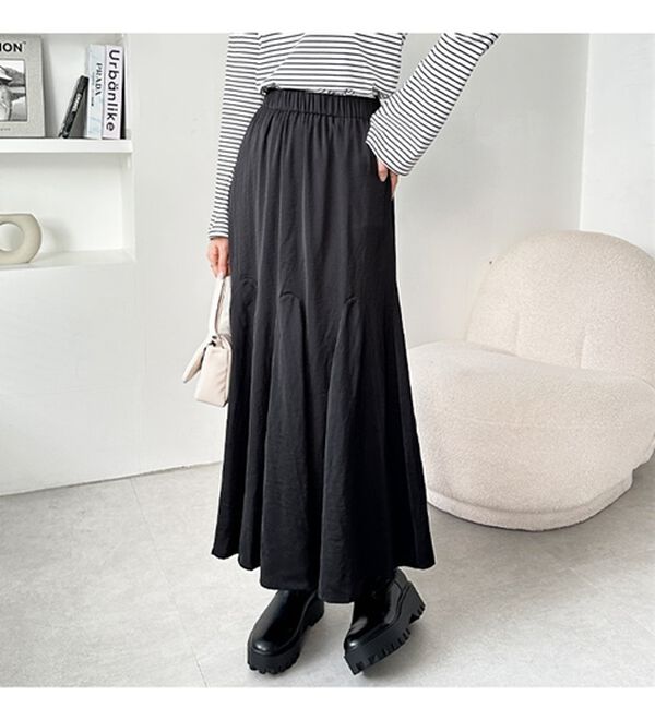 GeeRA（ジーラ）の「切替フレアーロングスカート（ロングスカート）」｜詳細画像