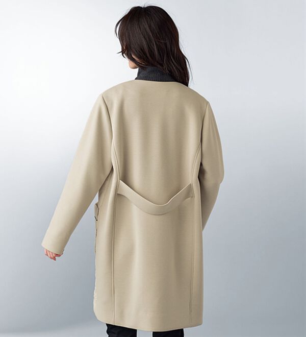 BELLUNA（ベルーナ）の「中わたキルティング切替ダンボール素材コート（ハーフコート）」｜詳細画像