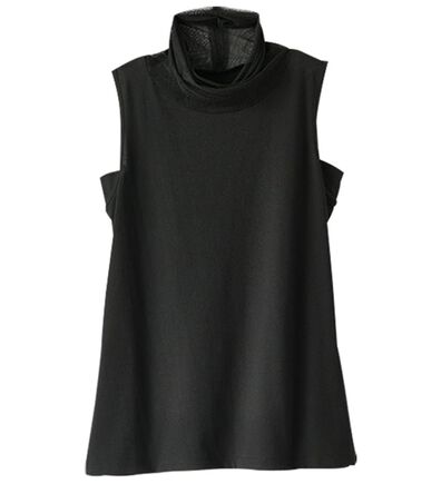 BELLUNA（ベルーナ）の「綿混素材脇汗対策チュール使いインナー（タンクトップ・キャミソール）」