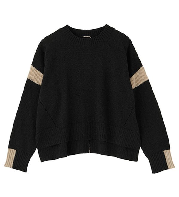 GeeRA（ジーラ）の「配色ラインニットプルオーバー（ニット・セーター）」｜詳細画像