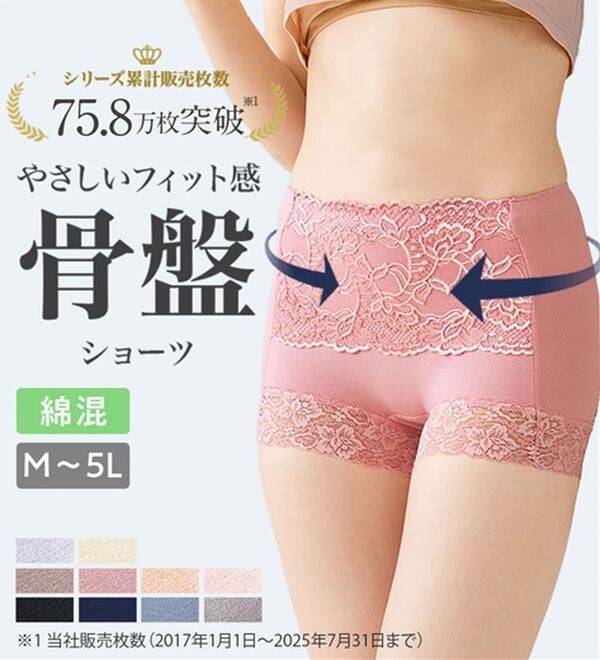 LAVIENNE（ラヴィエンヌ）の「骨盤シェイプの素敵ショーツ単品（ショーツ）」｜詳細画像