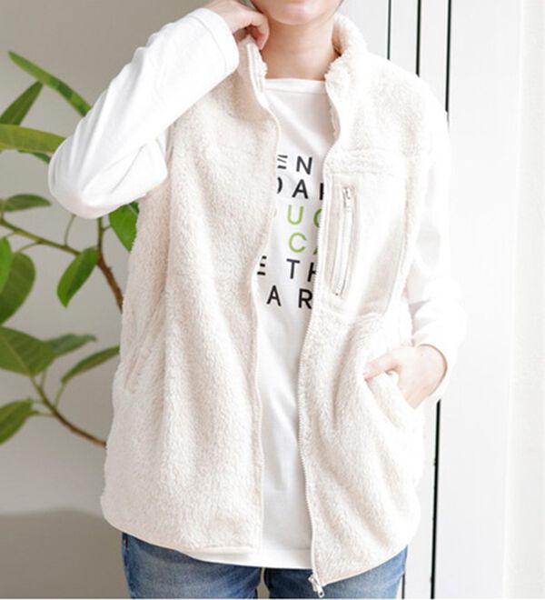 「ふわふわフリースベスト（パジャマ・ルームウェア）」｜詳細画像