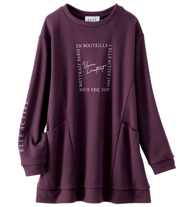 BELLUNA（ベルーナ）の「＜ＥＬＬＥ　Ａｃｔｉｖｅ＞かのこ素材ポケットデザインチュニック（チュニック）」｜詳細画像