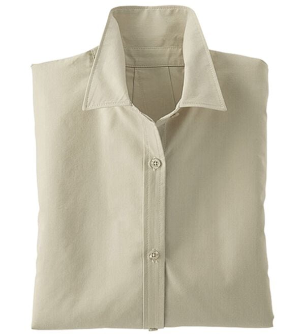 BELLUNA（ベルーナ）の「＜ＳＯＬＯＴＥＸ（Ｒ）＞ストレッチビッグシャツ（シャツ）」｜グレージュ
