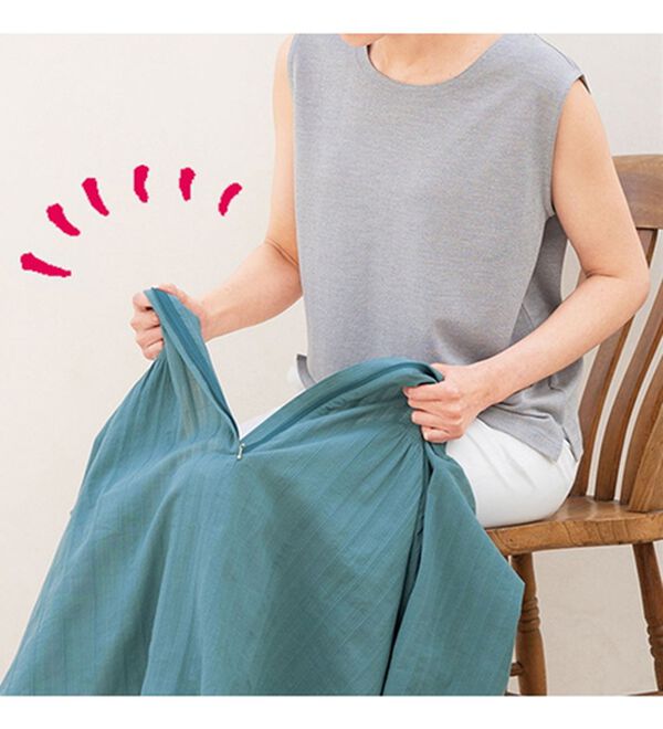 ルフラン（ルフラン）の「【２色組】こっそり楽するふんわり綿１００％ブラウス（ブラウス）」｜詳細画像