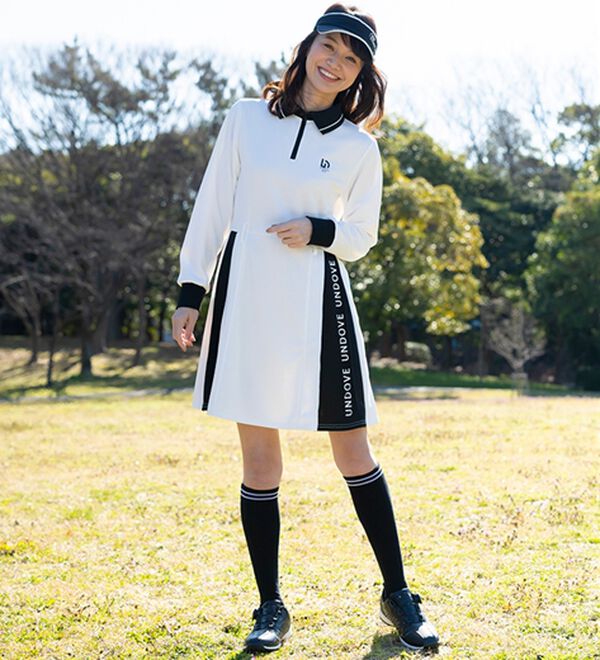 BELLUNA（ベルーナ）の「【三枝こころコラボ】衿付配色切替プリーツワンピース（その他ワンピース）」｜詳細画像