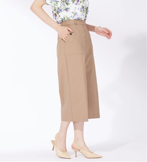 BELLUNA（ベルーナ）の「サラリ綿混ベイカーキュロットパンツ（その他パンツ）」｜詳細画像