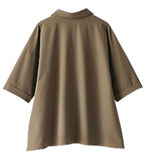 BELLUNA（ベルーナ）の「エアリーサッカー素材スキッパーブラウス（ブラウス）」｜詳細画像