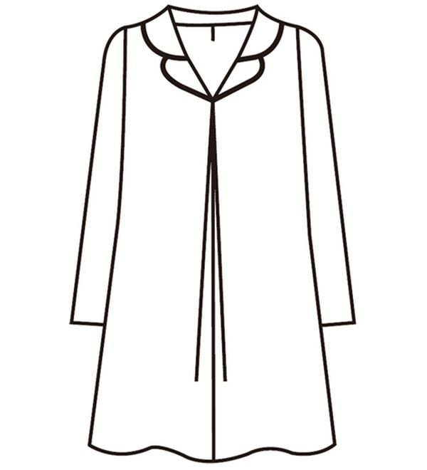 BELLUNA（ベルーナ）の「洗えるストレッチ素材！ゆったりチュニックセットアップ（ブラックフォーマル（喪服・礼服））」｜詳細画像