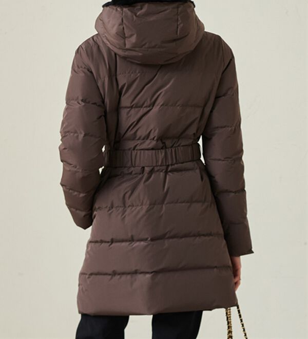 RANAN（ラナン）の「暖かファーフード使いすっきりダウンコート（ダウンコート・ジャケット・ベスト）」｜詳細画像