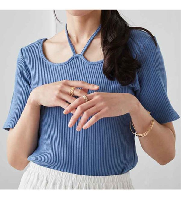 RANAN（ラナン）の「ホルターネックリブトップス（カットソー）」｜詳細画像