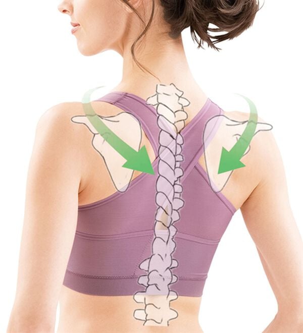 「【２枚組】猫背をケアするメッシュブラ同色２枚組（ブラジャー）」｜詳細画像