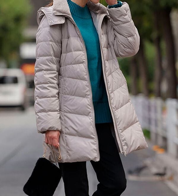 BELLUNA（ベルーナ）の「フレンチダウン使いロング丈デザインコート（ロングコート）」｜詳細画像