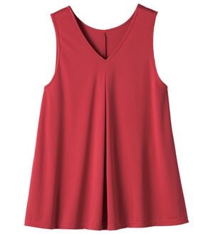 「日本製　あったか蓄熱保温のジャンパースカート（チュニック）」｜レンガ