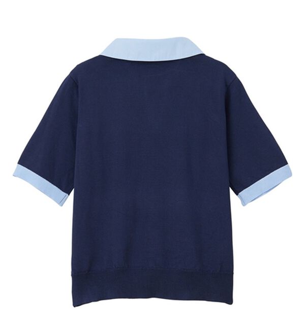 GeeRA（ジーラ）の「【ＵＳ．ＰＯＬＯ．ＡＳＳＮ】衿付ポロニットトップス（ニット・セーター）」｜詳細画像
