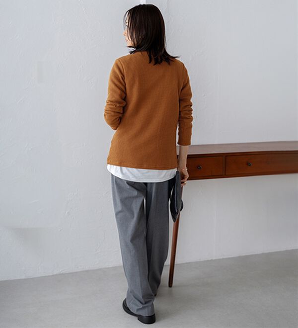 BELLUNA（ベルーナ）の「【静電気防止】ニットが苦手な方にも優しいプルオーバー（カットソー）」｜詳細画像