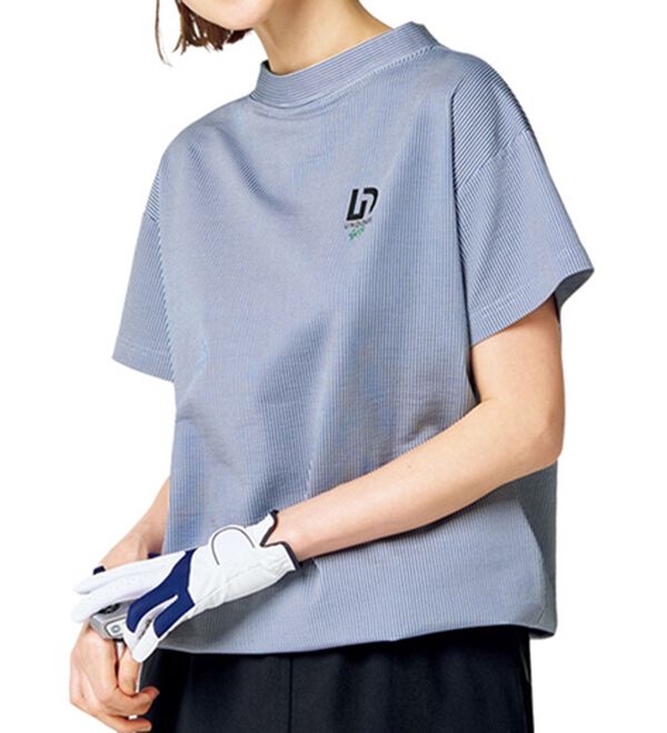 BELLUNA（ベルーナ）の「【UNDOVE】綿混ストレッチサッカープルオーバー（カットソー）」｜ネイビー系