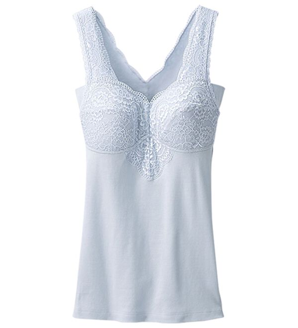 LAVIENNE（ラヴィエンヌ）の「【４色組】新・汗取りパッド付快適ブラキャミ（肌着・インナーウェア）」｜詳細画像