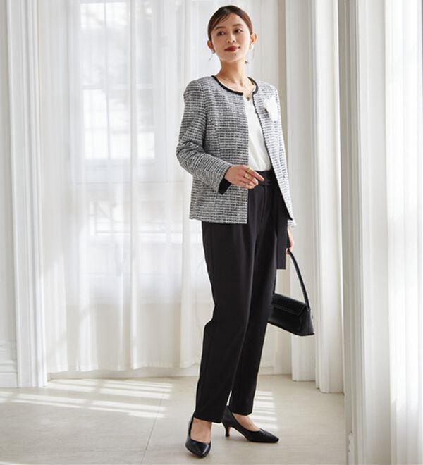 RANAN（ラナン）の「【４点セット】洗える！選べるボトムスーツセット（パンツスーツ）」｜詳細画像