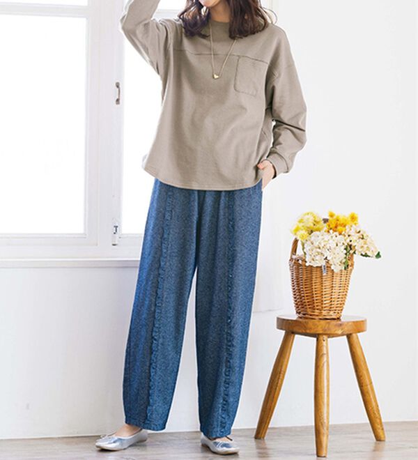 ルフラン（ルフラン）の「＜ｆｕ－ｕ＞ゆるフリルデザインパンツ（その他パンツ）」｜詳細画像