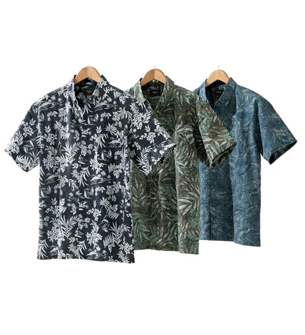 「大人デザインの涼感リゾートシャツ（メンズシャツ）」｜詳細画像