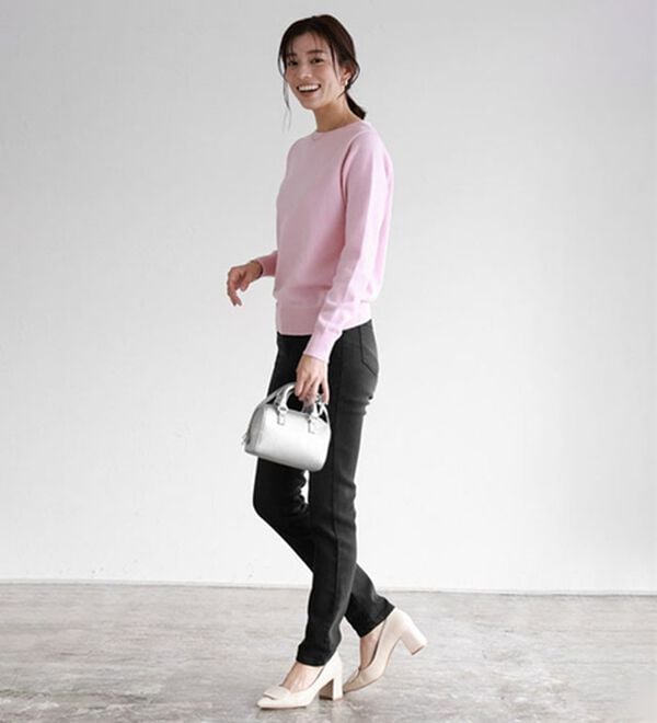 Pierrot（ピエロ）の「【ＸＳ～４Ｌ】ストレッチスキニーデニムパンツ（フルレングスパンツ）」｜詳細画像