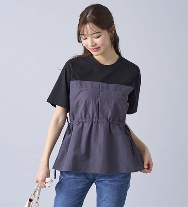 ヒンヤリ！ビスチェ重ね着風Tシャツ - ベルーナ【公式】
