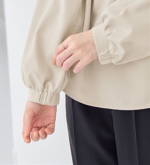 alotta（アロッタ）の「フリル衿ギャザーブラウス（ブラウス）」｜詳細画像