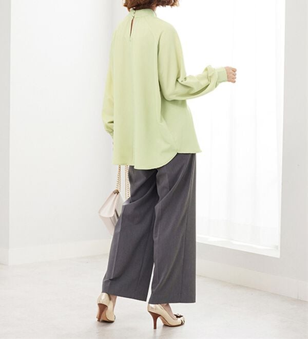 BELLUNA（ベルーナ）の「スタンド衿デザイン上品ブラウス（ブラウス）」｜詳細画像