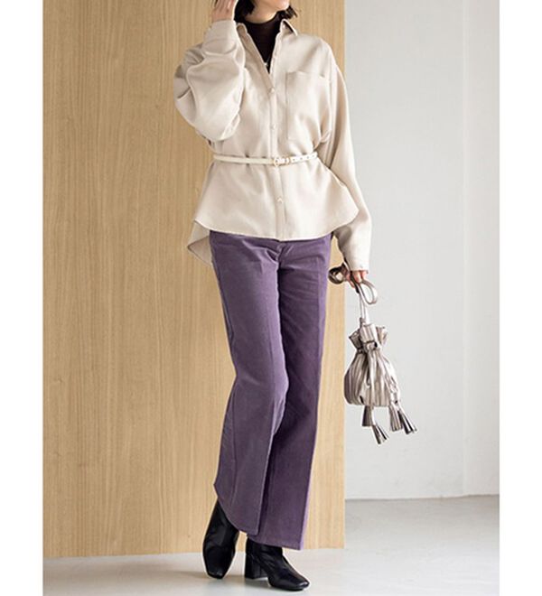 ルフラン（ルフラン）の「【２本組】きれいめコーデュロイパンツ＜ベルガーラ＞（フルレングスパンツ）」｜詳細画像