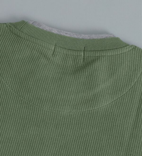 「＜ポロ・ビーシーエス＞ワッフルレイヤードトレーナー（メンズトレーナー）」｜詳細画像