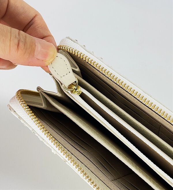 「白蛇開運ラウンド長財布（メンズ財布・パスケース）」｜詳細画像