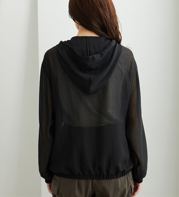 BELLUNA（ベルーナ）の「柔らかシアー素材フード付ブルゾン（ブルゾン）」｜詳細画像