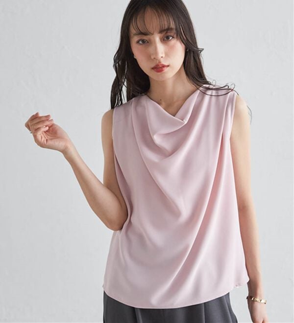 RANAN（ラナン）の「ノースリドレープブラウス（ブラウス）」｜詳細画像