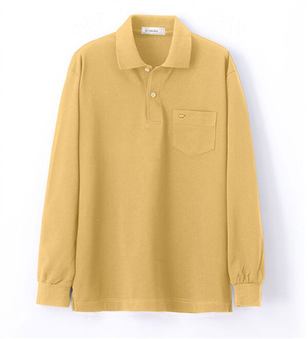 GANNI アイボリー 長袖ポロシャツ ゴールドボタン GANNI アイボリー 長袖ポロシャツ ゴールドボタン GANNI アイボリー