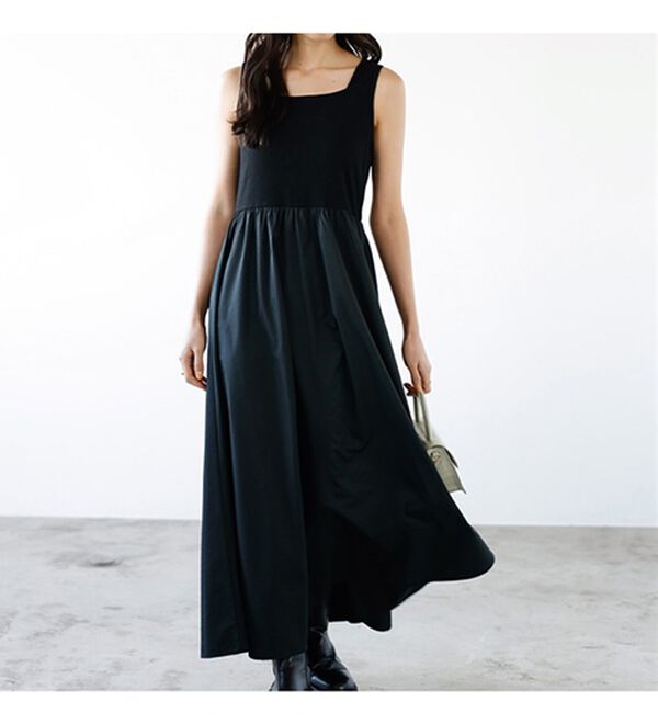 GeeRA（ジーラ）の「ニットボレロ＆ドッキングワンピースセット（ドッキングワンピース）」｜詳細画像