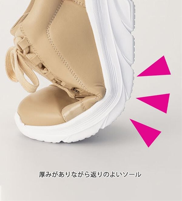 ルフラン（ルフラン）の「４Ｅエナメル切替美脚見せスニーカー（スニーカー）」｜詳細画像